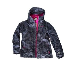 Columbia Interchange Girls Jacket Size Medium Omni-Tech Detachable Hood